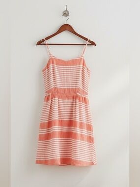 Old Navy NWT Orange Striped Cotton Cami Sundress Dress - Size M